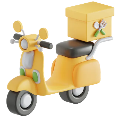 Scooter delivery  3D Icon