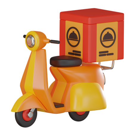 Scooter Delivery  3D Icon