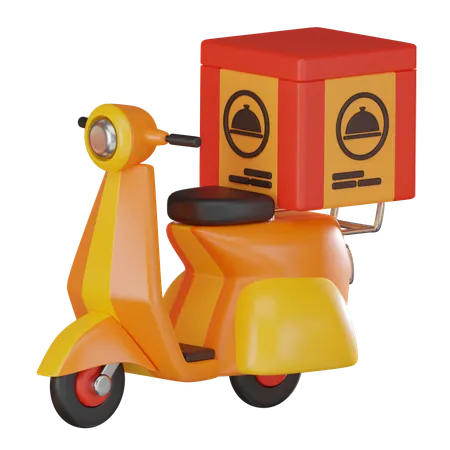 Scooter Delivery  3D Icon