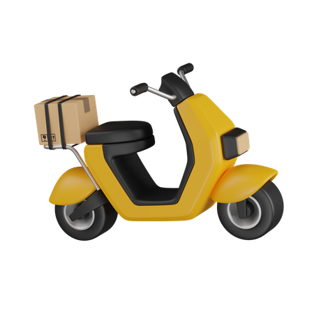 Scooter Delivery  3D Icon