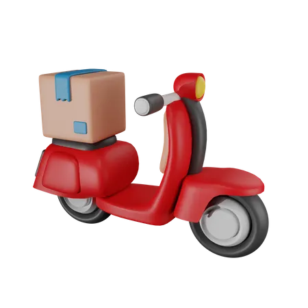 Scooter Delivery  3D Icon