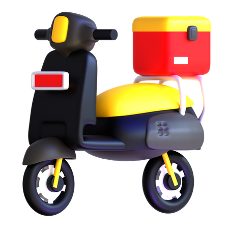 Scooter Delivery  3D Icon