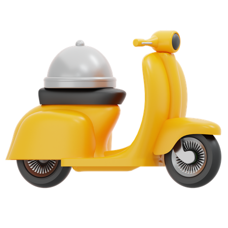 Scooter Delivery  3D Icon