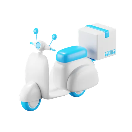 Scooter Delivery Service  3D Icon