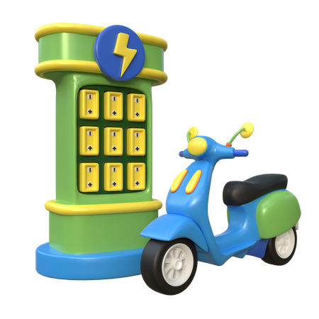 Scooter electrico  3D Icon