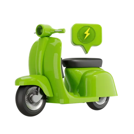 Bicicleta scooter electrico  3D Icon