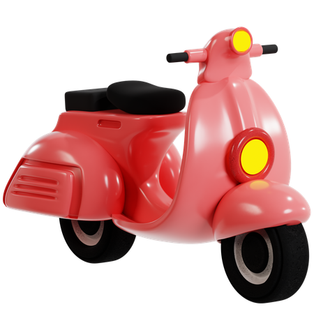 Scooter estilizado  3D Icon