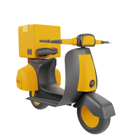 Livraison de scooters  3D Icon