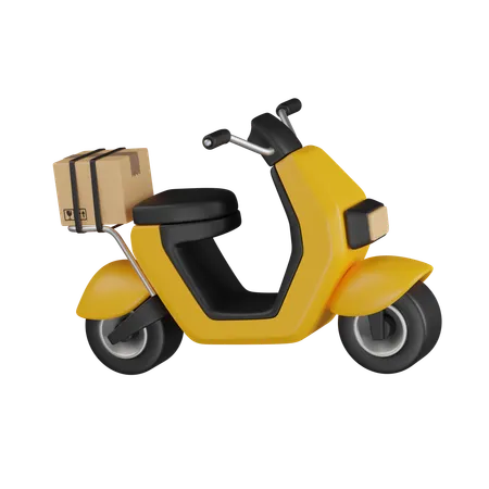 Livraison de scooters  3D Icon