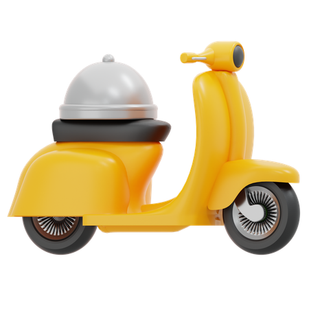 Livraison de scooters  3D Icon