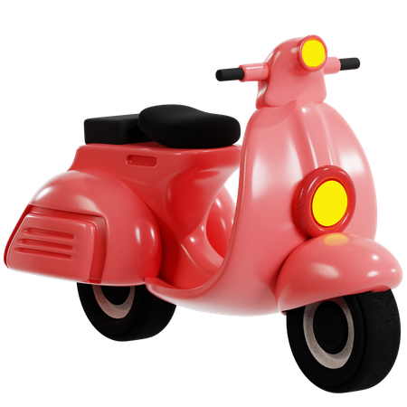 Scooter stylisé  3D Icon