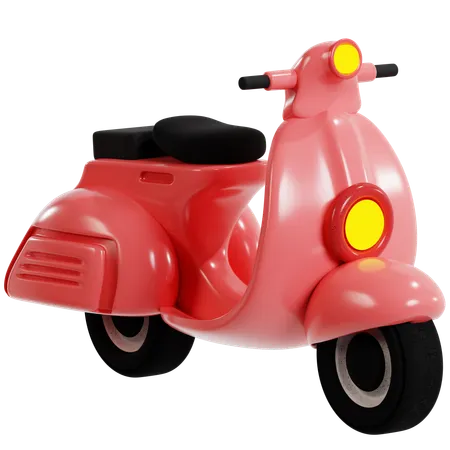 Scooter stylisé  3D Icon