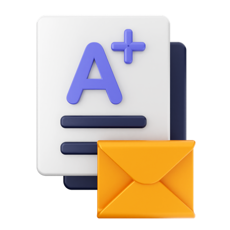 Score Email  3D Icon