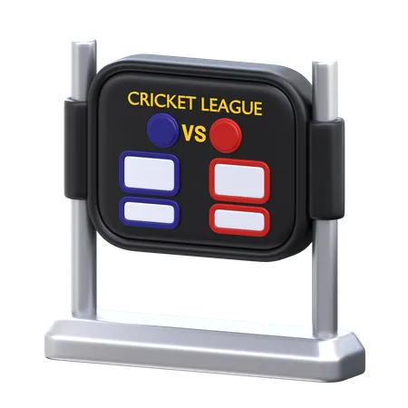Scoreboard 3 D Cricket Sport Icon 3D Icon