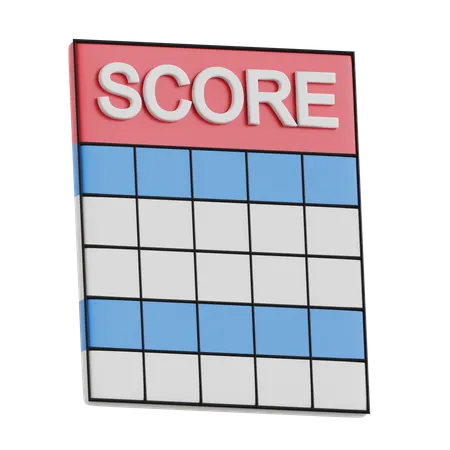 Scoreboard  3D Icon