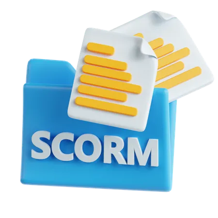 SCORM-Datei  3D Icon