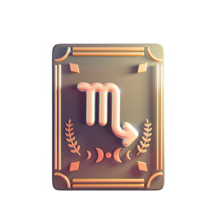 Scorpio Zodiac Sign  3D Icon