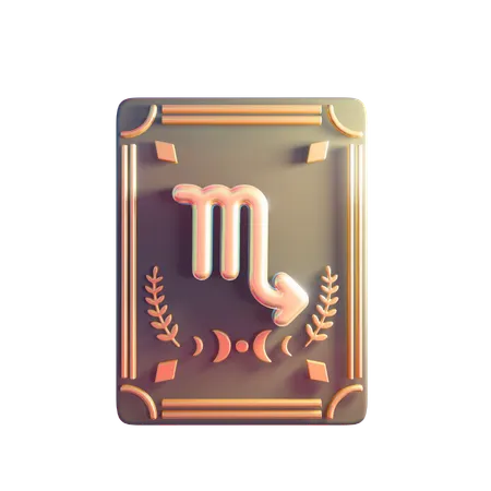 Scorpio Zodiac Sign  3D Icon