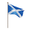 scotland flag 3d illustration