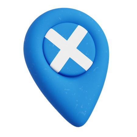 Scottish Flag  3D Icon