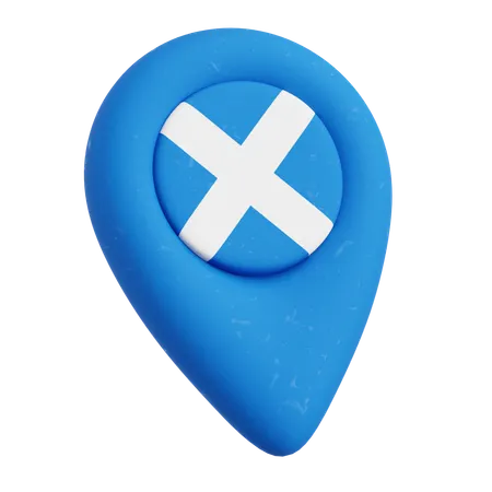 Scottish Flag  3D Icon