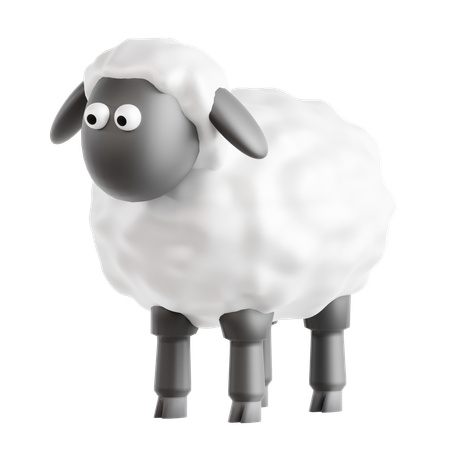 Scottish Sheep  3D Icon
