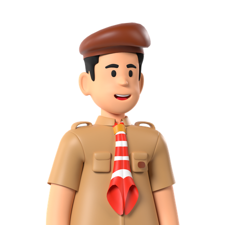 Scout Boy  3D Icon