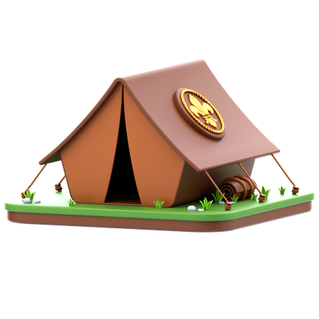 Scout Tent  3D Icon