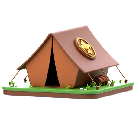 Scout Tent  3D Icon