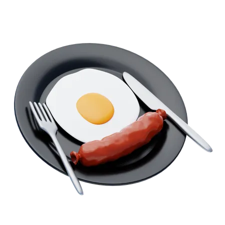 Scrambled Eggs  3D Icon