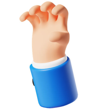 Scratch Finger Hand Gesture  3D Icon