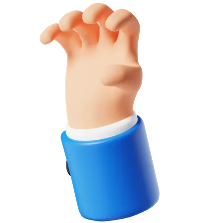 Scratch Finger Hand Gesture  3D Icon
