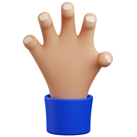 Scratch hand gesture  3D Icon