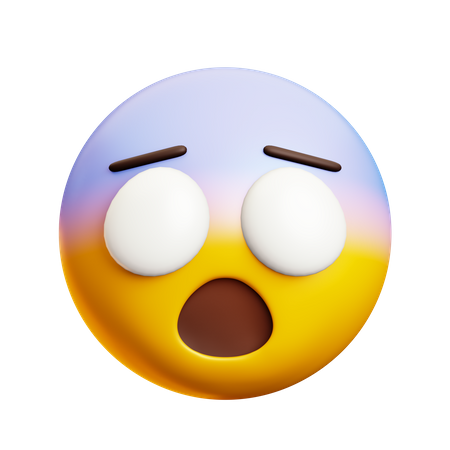 Screaming Face  3D Icon