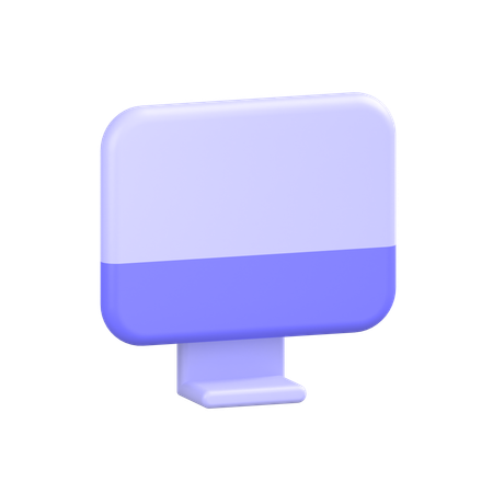 Screen  3D Icon