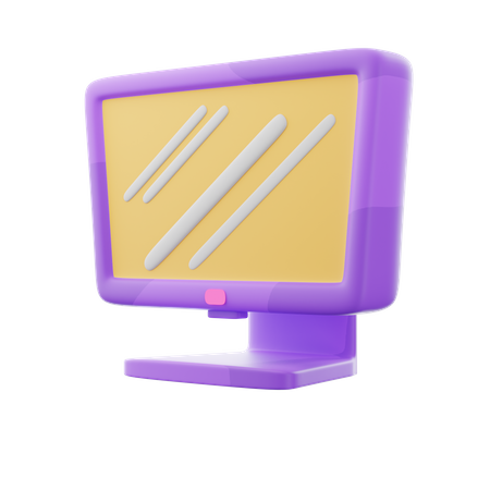 Screen  3D Icon