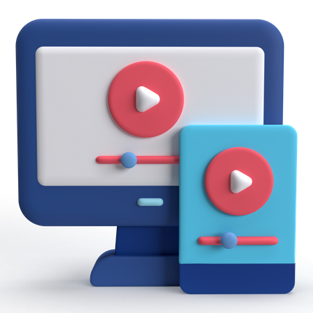 Screen Mirroring  3D Icon