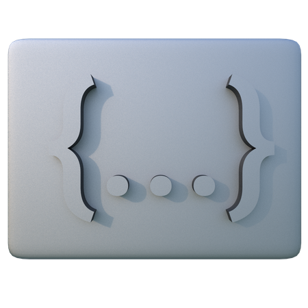 Screen Parenthesis  3D Icon
