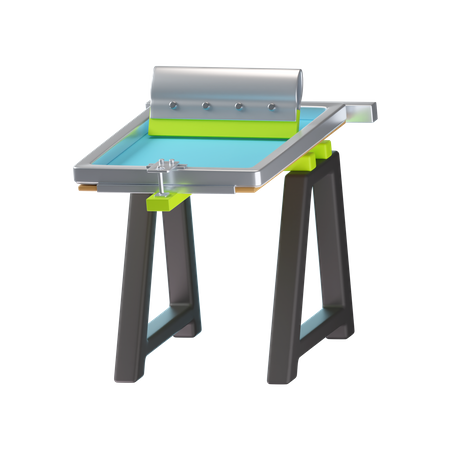 Screen Printing Table  3D Icon