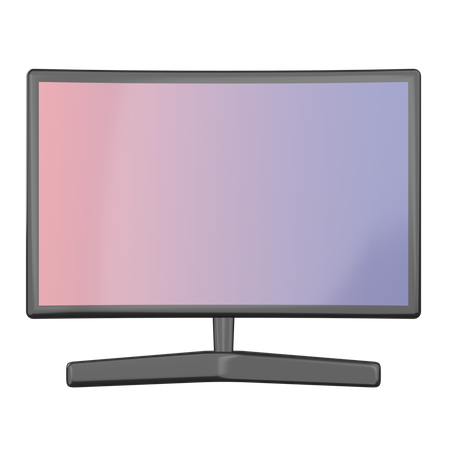 Screen TV  3D Icon