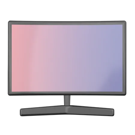 Screen TV 3D Icon