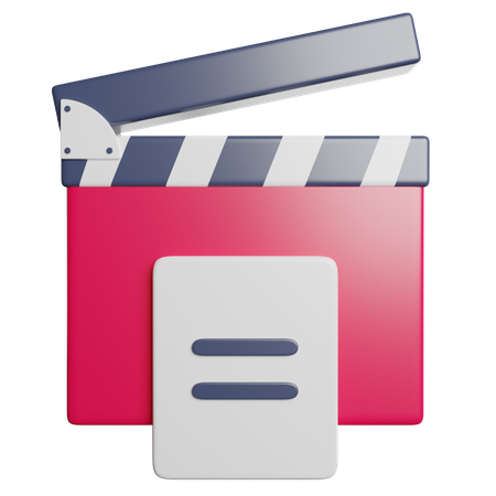 Screenplay  3D Icon