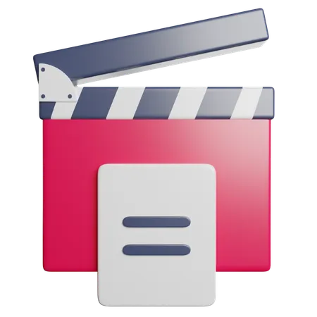 Screenplay  3D Icon