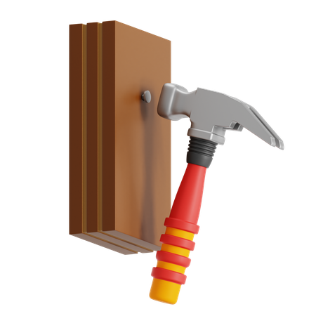 Screw and Hammer  3D Icon