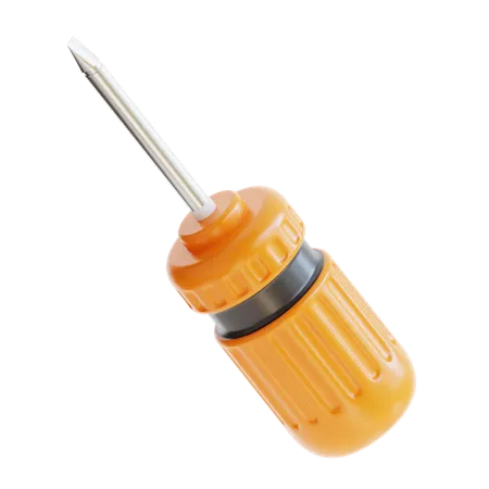 3 D Rendering Screwdriver Construction Icon 3D Icon