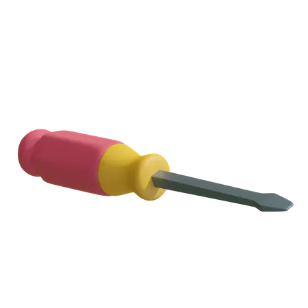 Screwdriver  3D Illustration