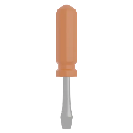 Screwdriver  3D Illustration