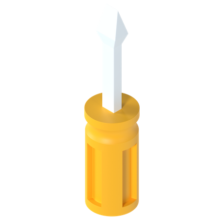 Screwdriver  3D Illustration