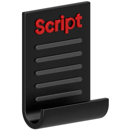 Script 3D Icon