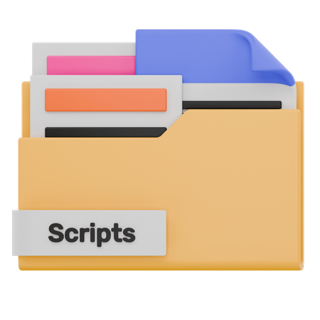 Scripts Folder  3D Icon